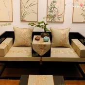 【好康免運】紅木傢俱沙發坐墊新中式沙發墊套罩四季款防滑實木羅漢床墊五件套