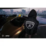 XCTRL®┃Lamborghini 標誌MA1連帽外套-黑┃鋪棉 可拆連帽