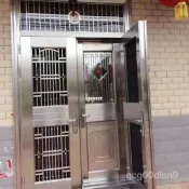 【可到府丈量安裝🔨】不鏽鋼復閤門 雙玄關門 套門 定製整套進戶雙開門不銹鋼雙層單門複閤門防盜門家用通風蚊蟲