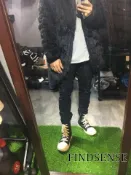 FINDSENSE服飾 FINDSENSE 品牌 牛皮 高筒 休閒鞋 皮鞋 高端 歐美打造 拉鍊皮鞋 真皮鞋 非SLP 聖羅 NIKE