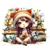 TS-人物0328--蝶谷巴特餐巾紙/藝術紙 Decoupage napkins/art paper