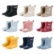 (店+)【OSOMESHOES 奧森】兒童雨鞋 馬卡龍色 中筒 日系雨鞋 防水雨鞋 輕量 防滑 雨靴 男童鞋 女童鞋(M7399 奧森)