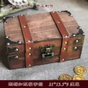 👍好物👍 塔羅牌盒 塔羅牌收納盒 塔羅收納 塔羅牌盒 塔羅收納盒 卡牌收納盒 帶鎖複古風木盒手工精緻盒子證件收納百寶盒塔