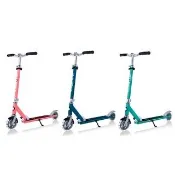【GLOBBER 哥輪步】官方直營 法國 FLOW ELEMENT LIGHTS 兒童/青少年折疊滑板車(發光前後輪、滑板車)