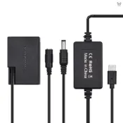 USB Type-C線轉DR-E18假電池 帶PD快充協議 適配Canon 750D 760D T6S 77D 800D