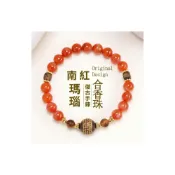 (店+)天然南紅瑪瑙沈香合香珠五條經文手鍊東方美學文創女新款佛珠手串 高顏值手串 生日禮物 送女朋友 送朋友 精緻百搭 氣質配件 質感設計 送禮推薦
