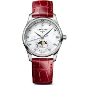 【LONGINES 浪琴】Master 巨擘月相機械女錶-34mm(L2.409.4.87.2)