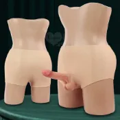 (店+)女人也能一柱擎天 女同拉拉專用 實心陽具裸感親膚穿戴褲 逼真男性肉感真莖 仿真皮膚紋理 穿戴按摩棒 女性情趣用品