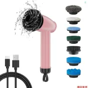 Crtw Electric Spin Scrubber,無繩防水手持清潔刷,帶可更換頭,適用於浴室、廚房、汽車、瓷磚、地