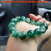 💥限時一折特賣💥清倉下殺💥 天然 冰種 飄花水草玉髓 手鍊 男女同款 復古 圓珠 子情侶玉 手串 手珠 手鏈
