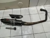 KTR噴射150改裝WRRP武田黑鈦鯉魚排氣管