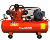 【露天超級五金】2HP皮帶式70L低壓動力三相馬達JW-302P空壓機送風槍.風管