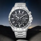 CITIZEN 光動能電波萬年曆計時錶 開學換新季 送禮推薦-黑/42mm BY0130-51E