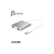 (店+)【j5create 凱捷】JUA365 USB3.0 to HDMI 雙輸出外接顯卡