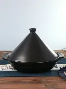 全球選品1館 生活百貨 陶瓷塔吉鍋30CM加大號砂鍋家用燃氣灶加高蓋陶土摩洛哥燉鍋