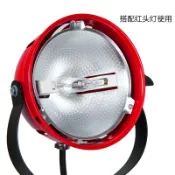 協貿國際日用品生活1館 貝陽紅頭燈燈泡800w led紅頭燈管 led攝影燈泡 拍照聚光燈燈泡 補光聚光燈拍攝燈泡補光燈神明少女燈燈泡