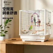 (店+)【MUSHE木舎】鳥籠/鸚鵡鳥籠/大鳥籠/大型鳥籠/ 優嗖豪華方形鋁材立柱鳥籠鹦鹉籠虎皮牡丹玄鳳雀鳥鳥籠繁殖橫絲籠