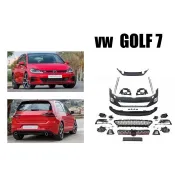 超級團隊S.T.G VW GOLF 7 升級 7.5 代 GTI 前保桿 側裙 後下巴 PP塑膠 素材 空力套件