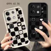 卡通棋盤小熊防摔手機殼 適用OPPO A6X A6S A5 A3 pro 5GA3X A72 A38 A31 A9 A5