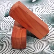 台灣龍柏6分印章 閃花6*1.8cm正方 1對~D22