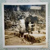 ＜早期//黑白老照片＞關仔嶺~水火同源、關仔嶺旅社招牌 （1102）