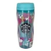 金卡價338 二手日本星巴克2019愛心雙蓋冷水壺350ml 399900028392 04