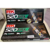24hr現貨速發‼️RK KRX 520 RX-Ring 120L 黃金原色RX-Ring油封鏈條