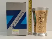 稀有精品 馬來西亞 鍍金 錫杯 tumasek pewter 97% 鍍金 錫杯 原價3300 編號 2348