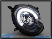《晟鑫》全新 寶馬 MINI R56 06~12年 改F56樣式 對應原廠HID規格 導光 魚眼 黑底 大燈 另有銀底