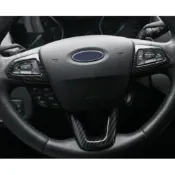~歐力斯~福特 FORD 15-18年 MK3.5 FOCUS 方向盤裝飾片 方向盤飾框 方向盤裝飾框 碳纖維紋 3片裝