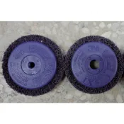 【雙魚五金】3M紫輪 無牙 16mm 有牙 M10 紫金鋼 專業版不織布研磨盤 研磨 4英吋砂輪機用 磨漆 除鏽 拋光
