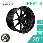 【4%點數】真便宜 [預購]泓越 VERTINI旋鍛鋁圈輪框 RFS1.8 20吋 5孔112/9J/ET32(黑/銅)【限定樂天APP下單享點數回饋】