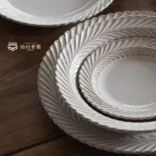 拾拾食器｜小麥紋系列餐具◆瓷盤 瓷碗 餐盤 日式盤 湯盤 湯碗 方盤 魚盤 圓盤 大餐盤 飯碗 日本 現貨+預購 台灣