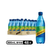 Schweppes 舒味思 氣泡水萊姆寶特瓶500ml (24入X2箱)