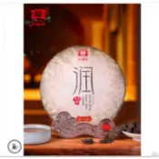 大益普洱茶紅熟發酵經典潤品熟茶357g 1601批雲南餅茶 醇滑細膩，沁潤心田，經典紅熟發酵技藝
