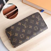 Louis Vuitton 路易威登 Louis Vuitton LV M42616 M60017 ZIPPY 新版經典花紋拉鍊長夾