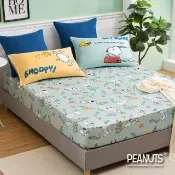 【Austin Home 奧斯汀寢飾】SNOOPY史努比雙人加大床包三件組/無異纖精梳美國棉/甜夢系列(雙人加大 6x6.2)