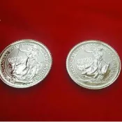 2021英國不列顛女神鉑金幣1/10盎司，鉑金幣，白金幣，黃金，鉑金，白金，純金，限量金幣，金~2021英國不列顛女神白