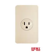 塔拉拉~附發票 聯蓋 H型冷氣插座 附接地 鎖線式  15A 125V (台昱電工TS-668)