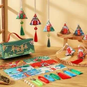 【現貨可開統編】端午節香包香囊diy材料包手工製作刺繡粽子掛件空袋艾草香袋荷包