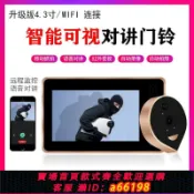 萬物百匯 【台灣公司 可開發票】【1.3萬人收藏】防盜門通用可視貓眼門鈴家用無線wifi遠程智能電子防盜門鏡二合一