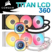 海盜船 CORSAIR iCUE LINK TITAN LCD 360 RGB CPU 水冷散熱器 PC PARTY