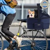 【公司貨】自行車後置寵物籃貓狗騎行便攜提挎包帶側收納袋寵物出行