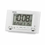 大高雄鐘錶城 seiko SK037 精工鐘 (QHL075W) 多功能金屬質感電子鬧鐘(白)/8.9*13.2*4.5 cm｜樂天領券現折★全館特惠中★指定刷卡回饋10%