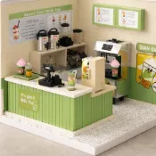 迷你超市組 迷你奶茶店 迷你商店便利店壽司店 微縮食玩 迷你世界DIY 迷你擺件 微縮場景道具 袖珍微縮擺件 微縮娃娃屋