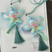 紙鳶香囊節日送禮汽車掛件手工刺繡艾草香包端午節裝飾漢服配飾