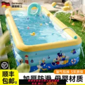 晴光選物 【台灣公司 可打統編】德國充氣泳池家用兒童室內折疊大型加厚游泳池戶外嬰兒寶寶戲水池