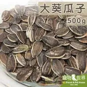 《寵物鳥世界》藍亞仕 大葵瓜子500g(分裝包)│大瓜子 帶殼 天然零嘴點心 鸚鵡 鼠 倉鼠 黃金鼠 CC070