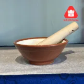 ｛大吉好物｝15cm中擂茶碗+擂桿 客家擂茶體驗課程