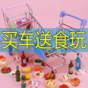 過家家食物仿真迷你購物車超市玩具車便宜兒童推車仿真迷你購物車
